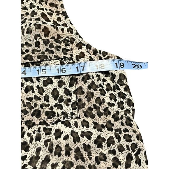 🔥 F21 Leopard Sheer Open-Back Button Top, M EUC ! 🔥 - Picture 11 of 12